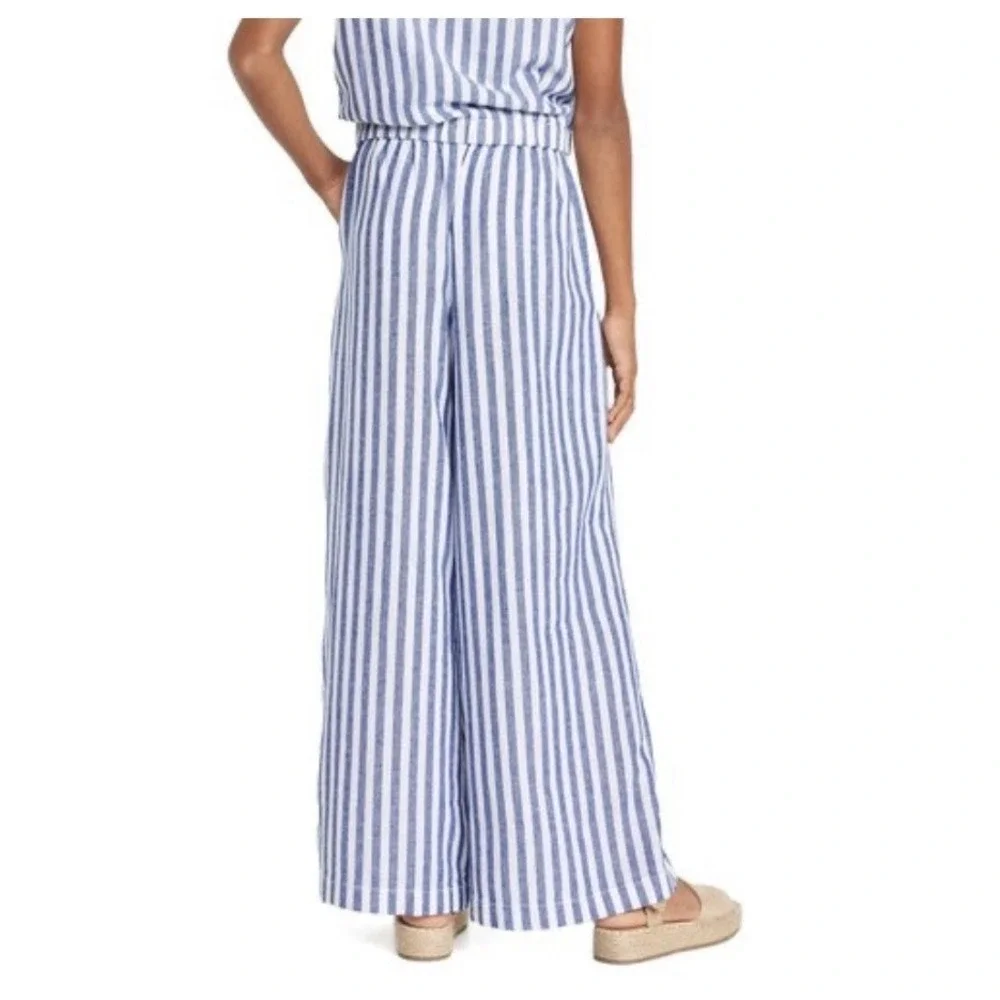 Old Navy Big Girls' Soft Linen Stripe Pants XL